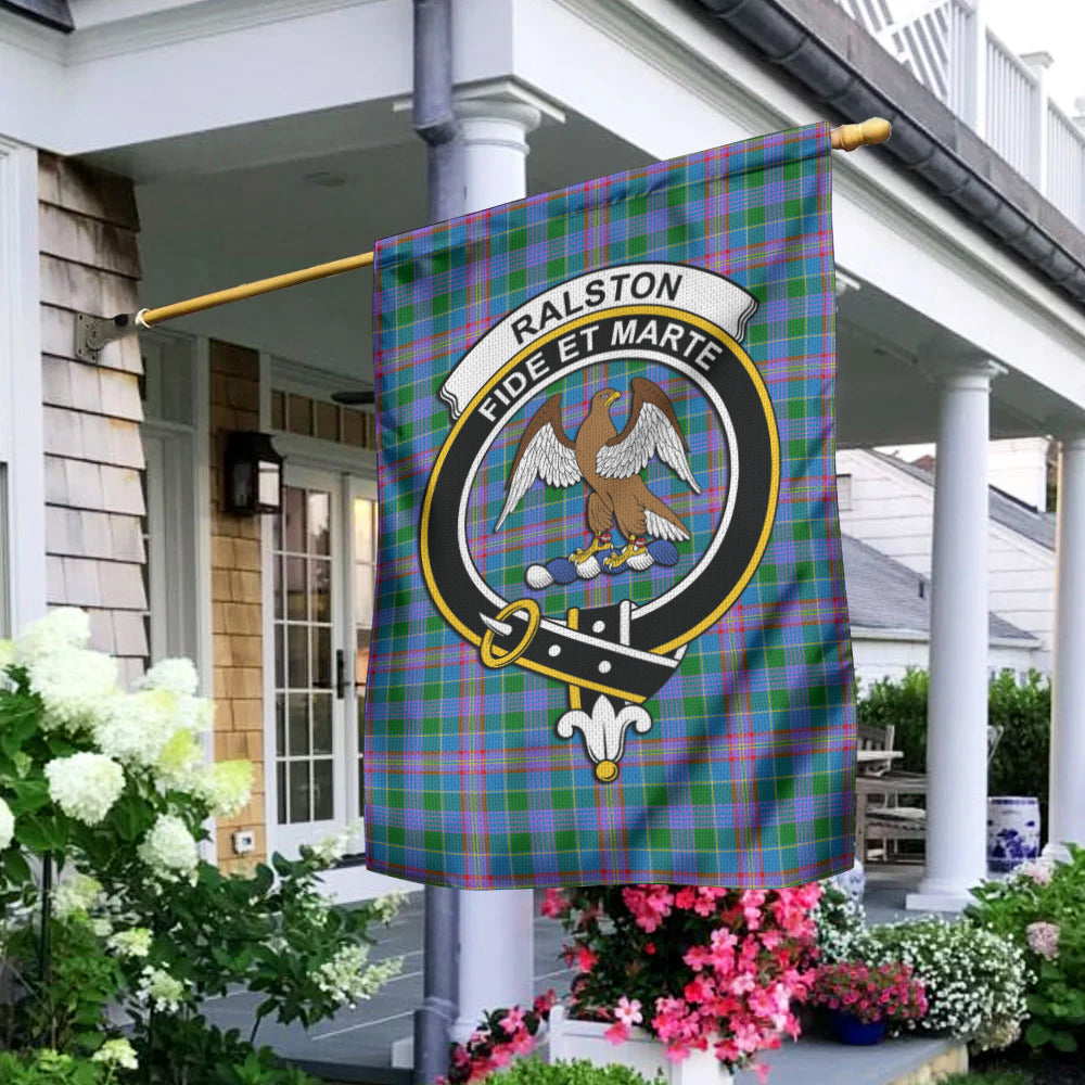 Ralston Tartan Flag with Family Crest - Tartan Vibes Clothing