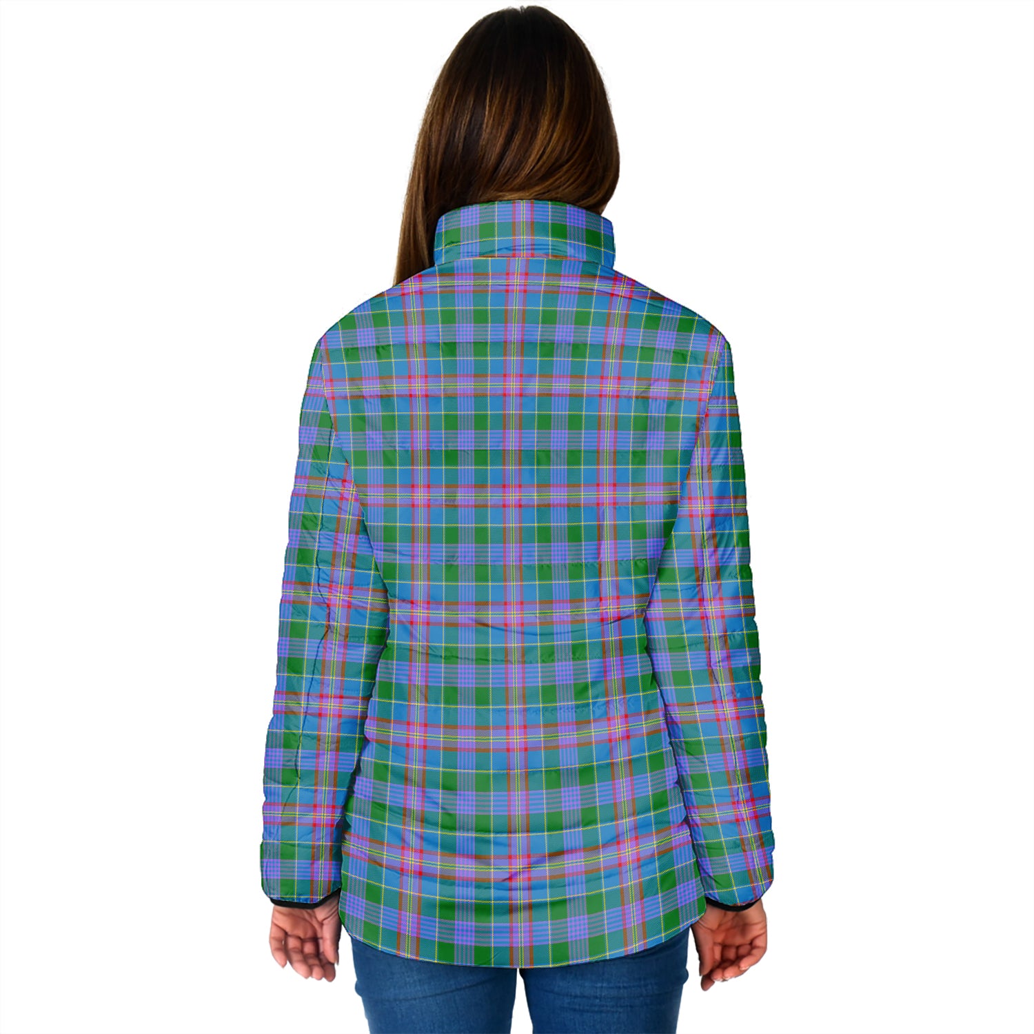 Ralston Tartan Padded Jacket with Family Crest - Tartan Vibes Clothing