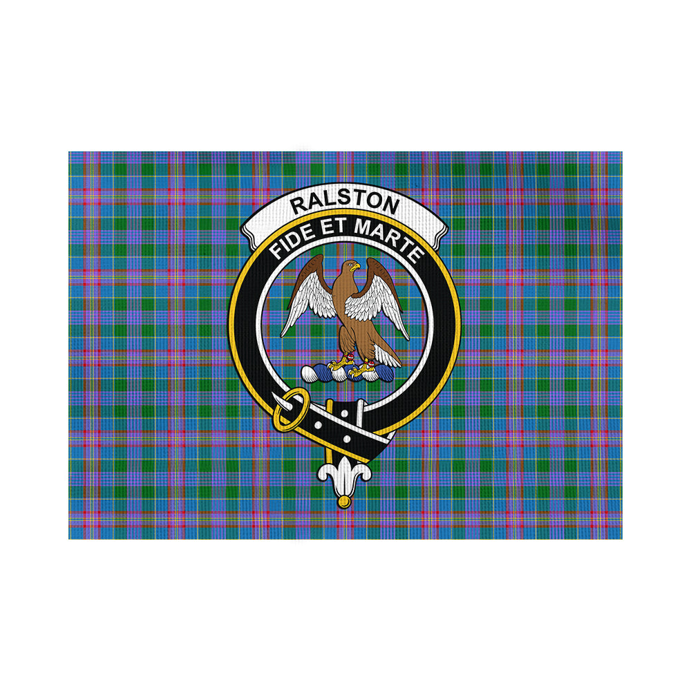 Ralston Tartan Flag with Family Crest - Tartan Vibes Clothing