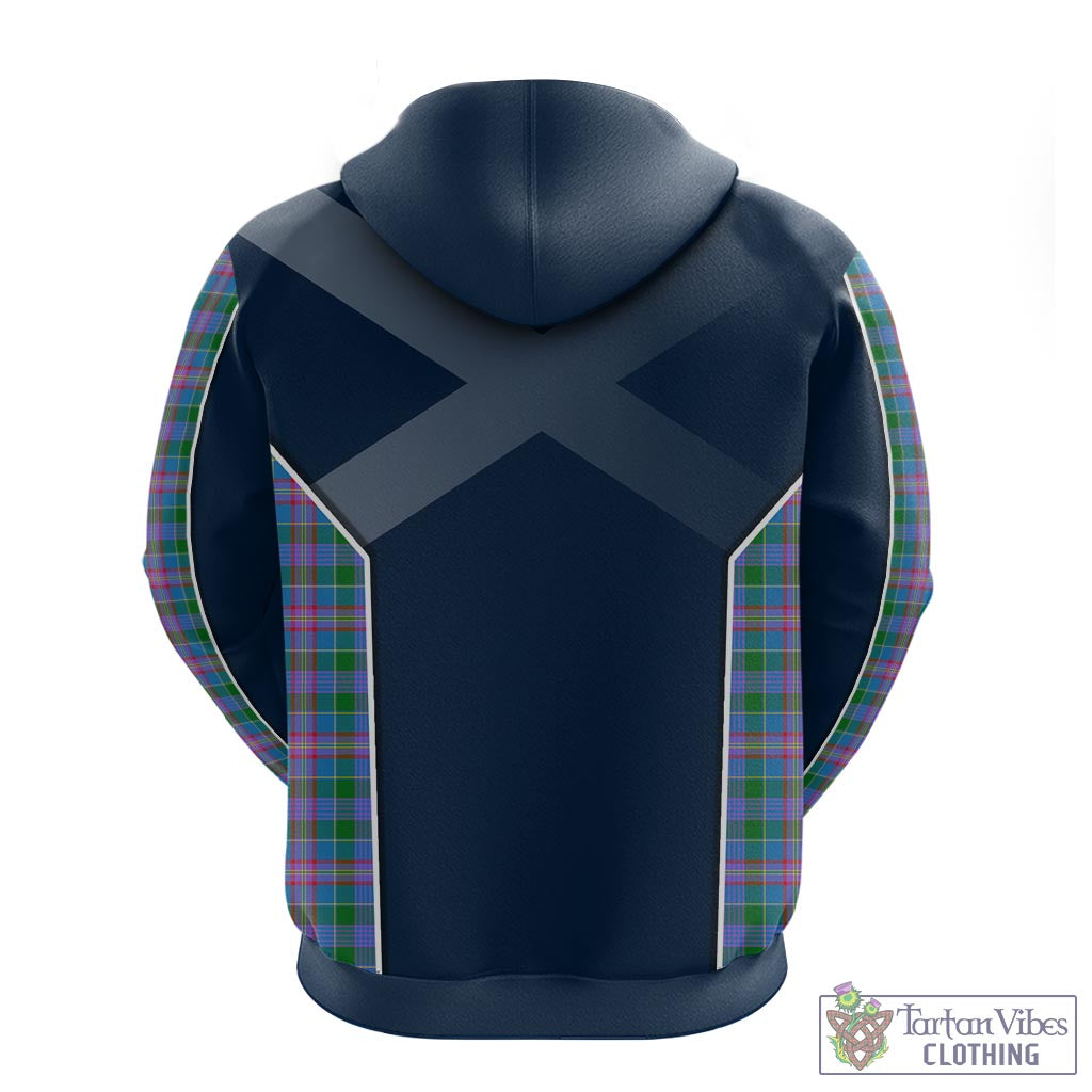 Tartan Vibes Clothing Ralston Tartan Hoodie with Family Crest and Scottish Thistle Vibes Sport Style