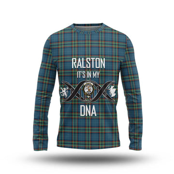 Ralston UK Tartan Long Sleeve T-Shirt with Family Crest DNA In Me Style