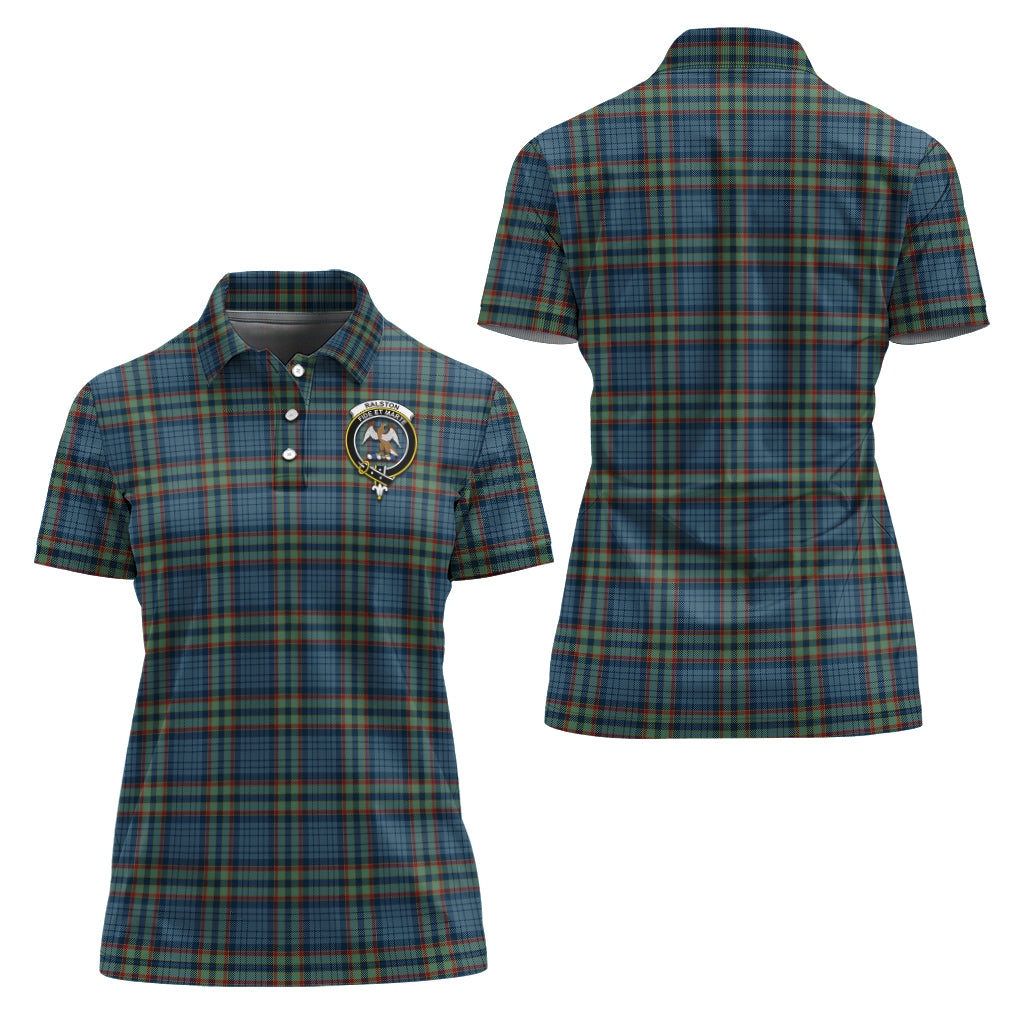 Ralston UK Tartan Polo Shirt with Family Crest For Women Women - Tartan Vibes Clothing