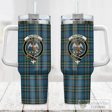 Ralston UK Tartan and Family Crest Tumbler with Handle