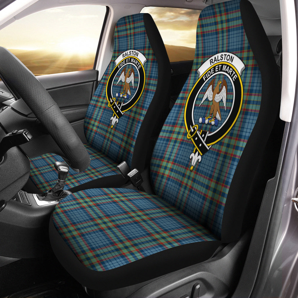 Ralston UK Tartan Car Seat Cover with Family Crest One Size - Tartanvibesclothing