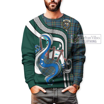 Ralston UK Tartan Sweatshirt with Epic Bagpipe Style