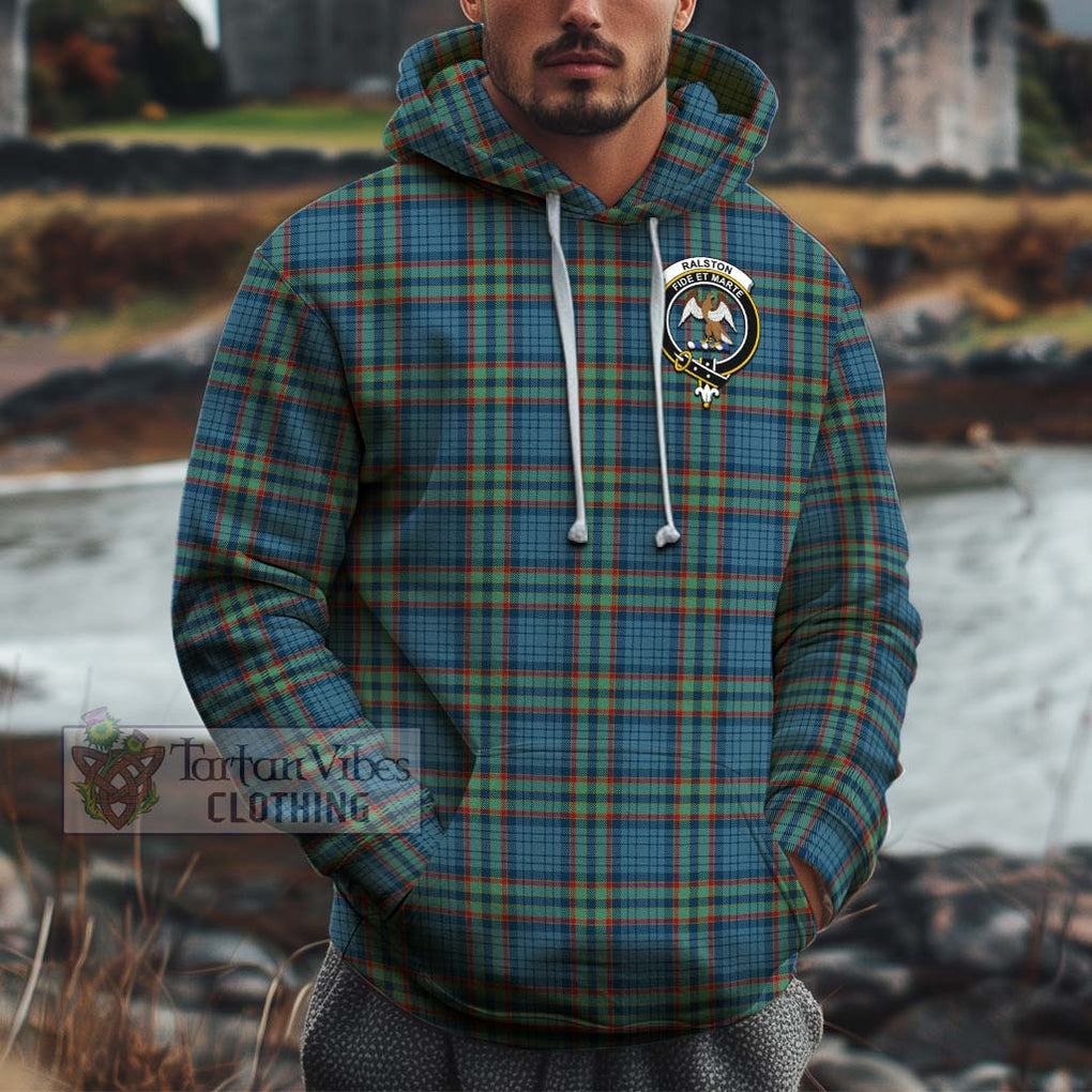 Ralston UK Tartan Cotton Hoodie with Family Crest Pullover Hoodie XS - Tartan Vibes Clothing