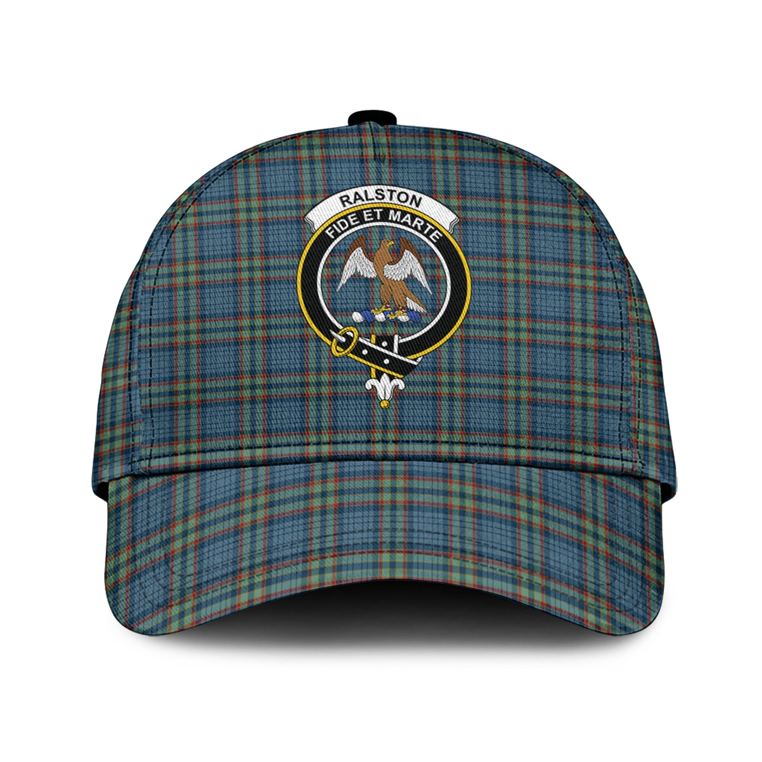 Ralston UK Tartan Classic Cap with Family Crest Classic Cap Universal Fit - Tartan Vibes Clothing