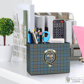 Ralston UK Tartan Pen Holder with Family Crest