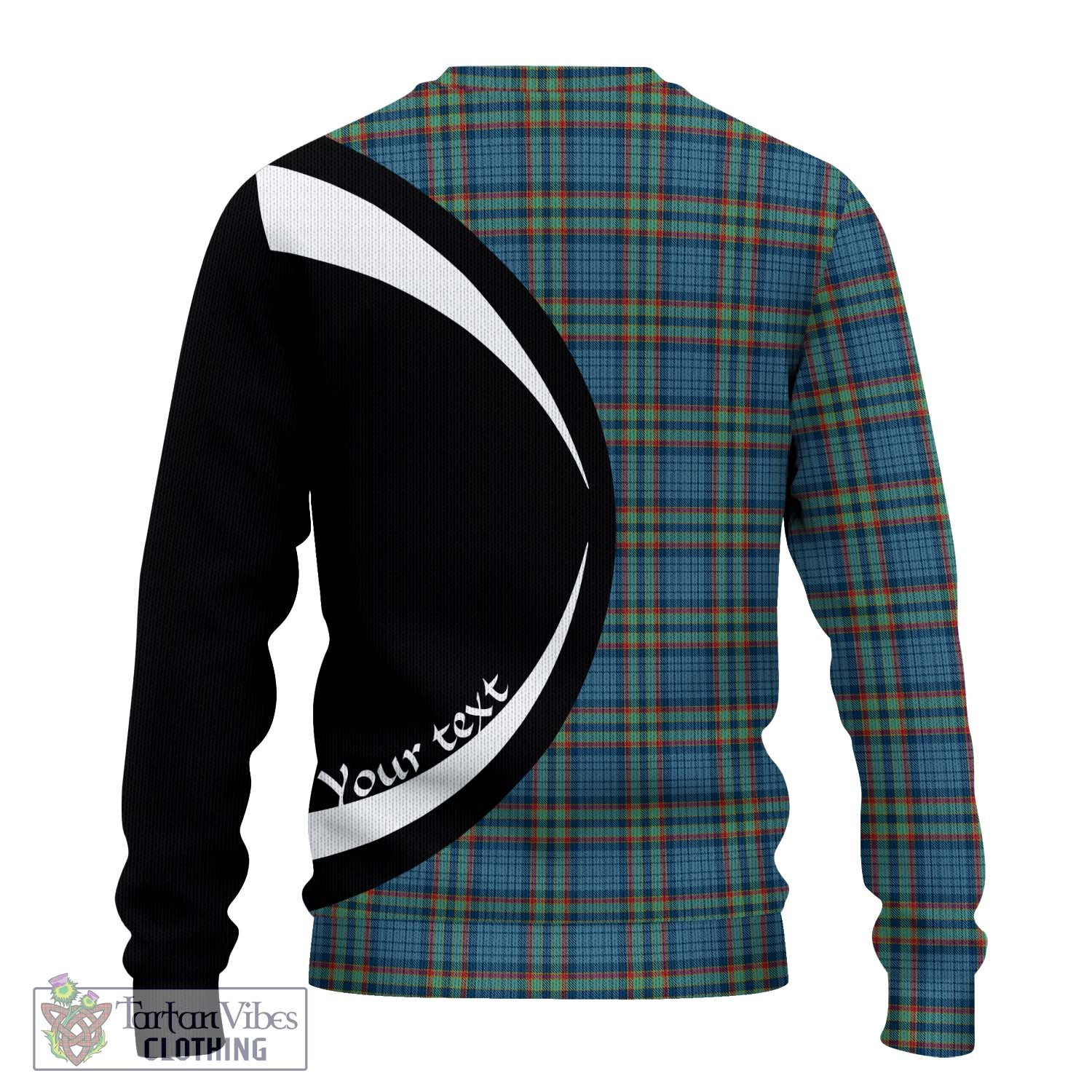 Ralston UK Tartan Knitted Sweater with Family Crest Circle Style - Tartan Vibes Clothing