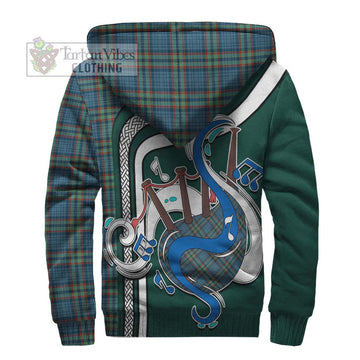 Ralston UK Tartan Sherpa Hoodie with Epic Bagpipe Style