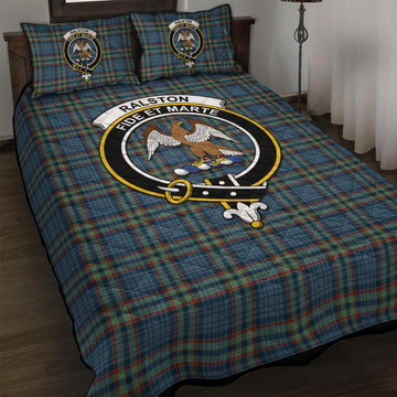 Ralston UK Tartan Quilt Bed Set with Family Crest