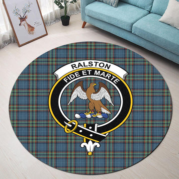 Ralston UK Tartan Round Rug with Family Crest