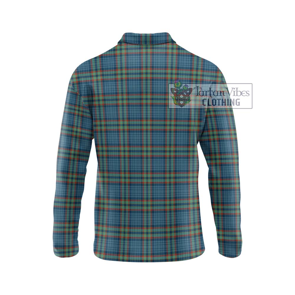 Ralston UK Tartan Long Sleeve Polo Shirt with Family Crest DNA In Me Style - Tartanvibesclothing Shop