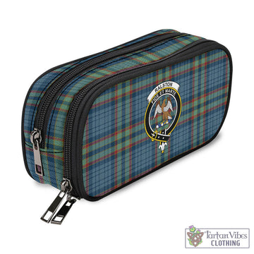 Ralston UK Tartan Pen and Pencil Case with Family Crest