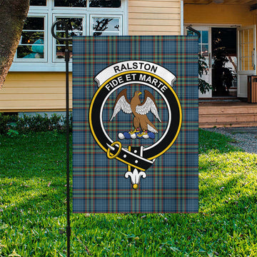 Ralston UK Tartan Flag with Family Crest