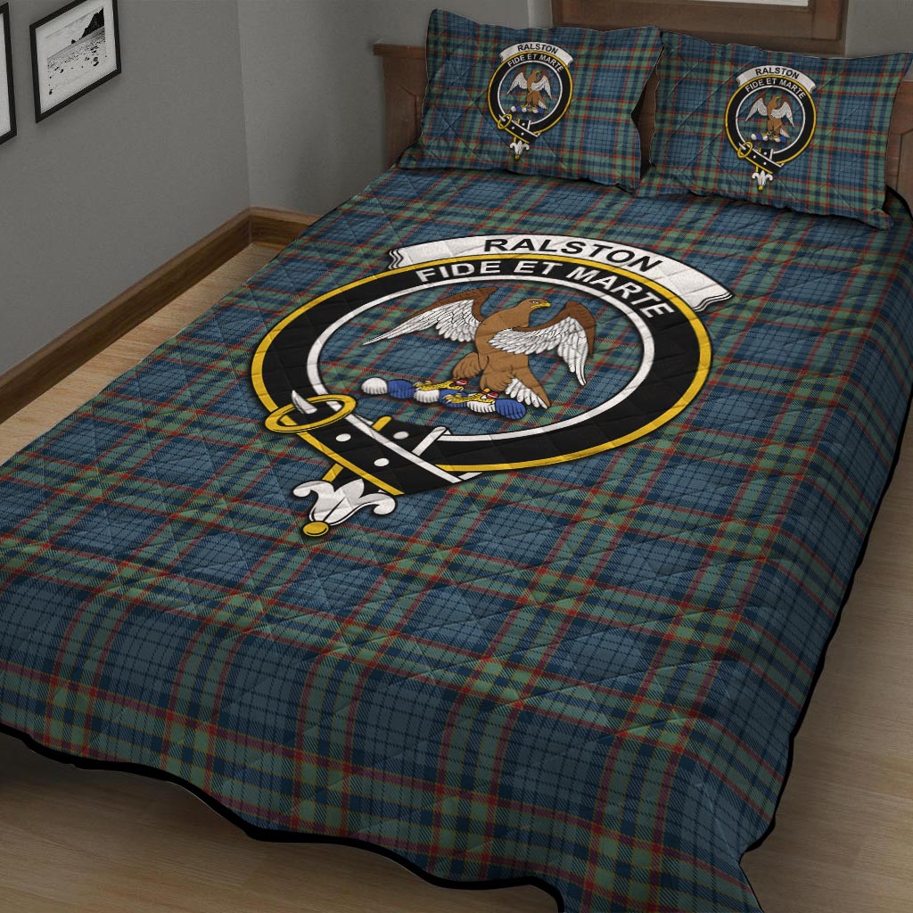 Ralston UK Tartan Quilt Bed Set with Family Crest