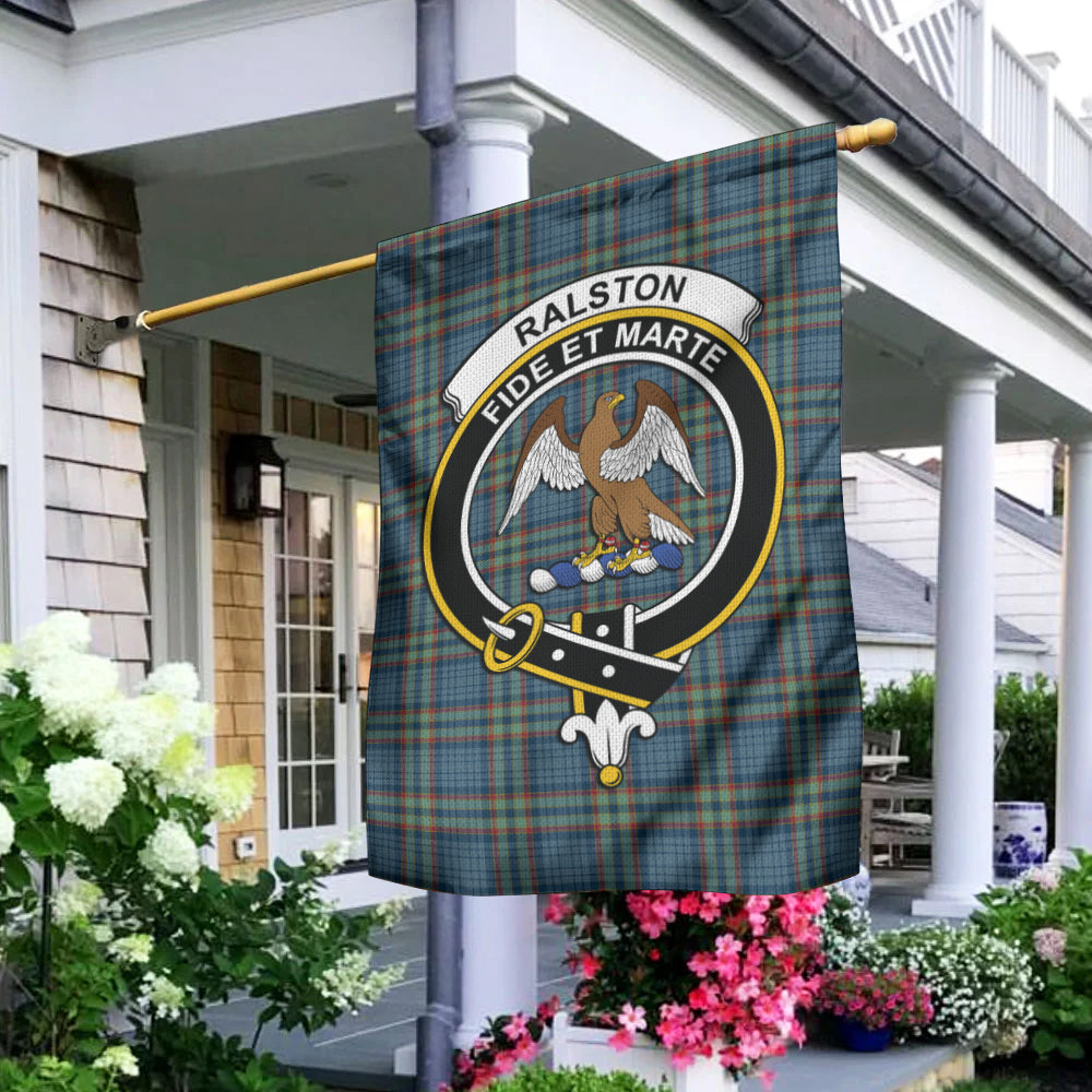 Ralston UK Tartan Flag with Family Crest - Tartan Vibes Clothing