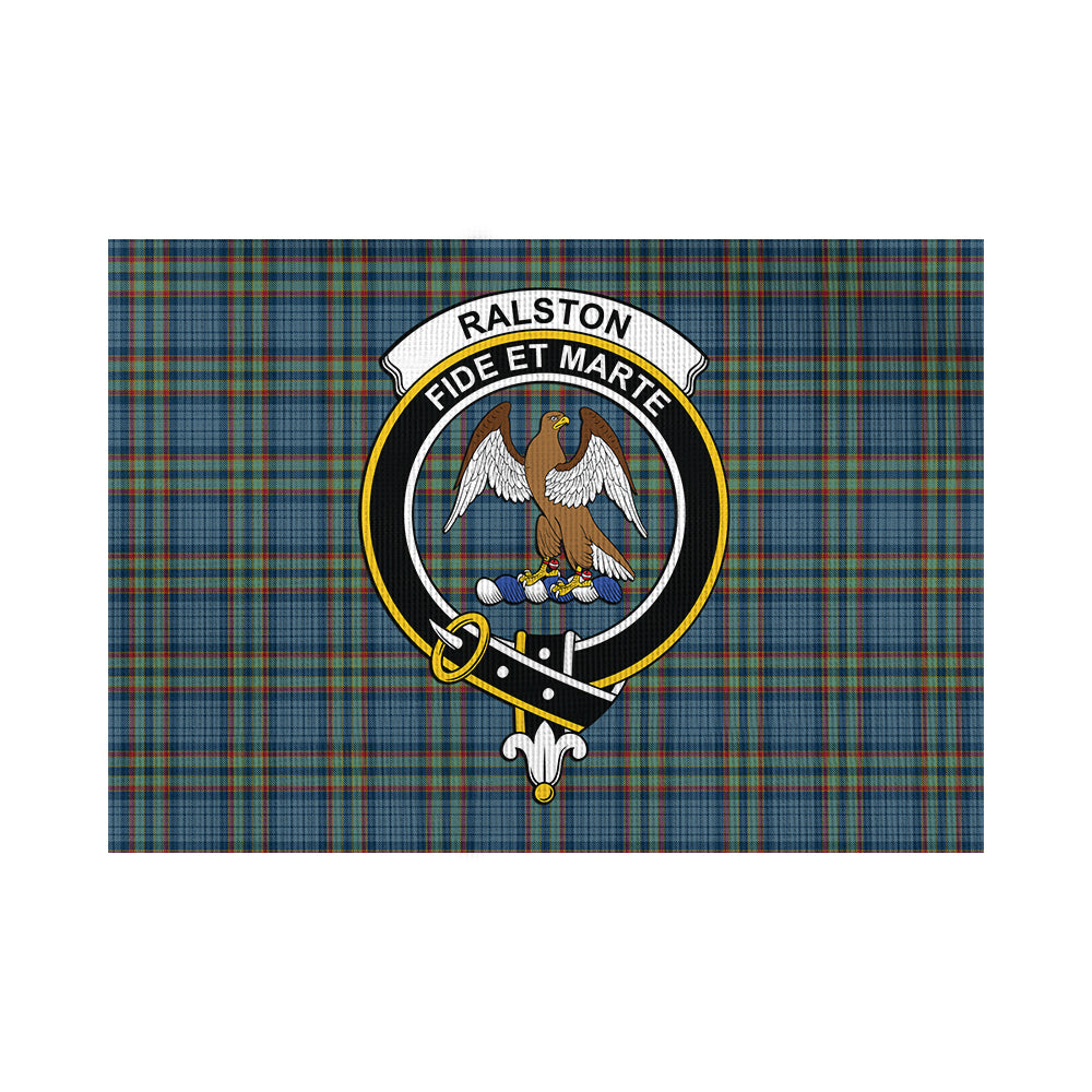 Ralston UK Tartan Flag with Family Crest - Tartan Vibes Clothing