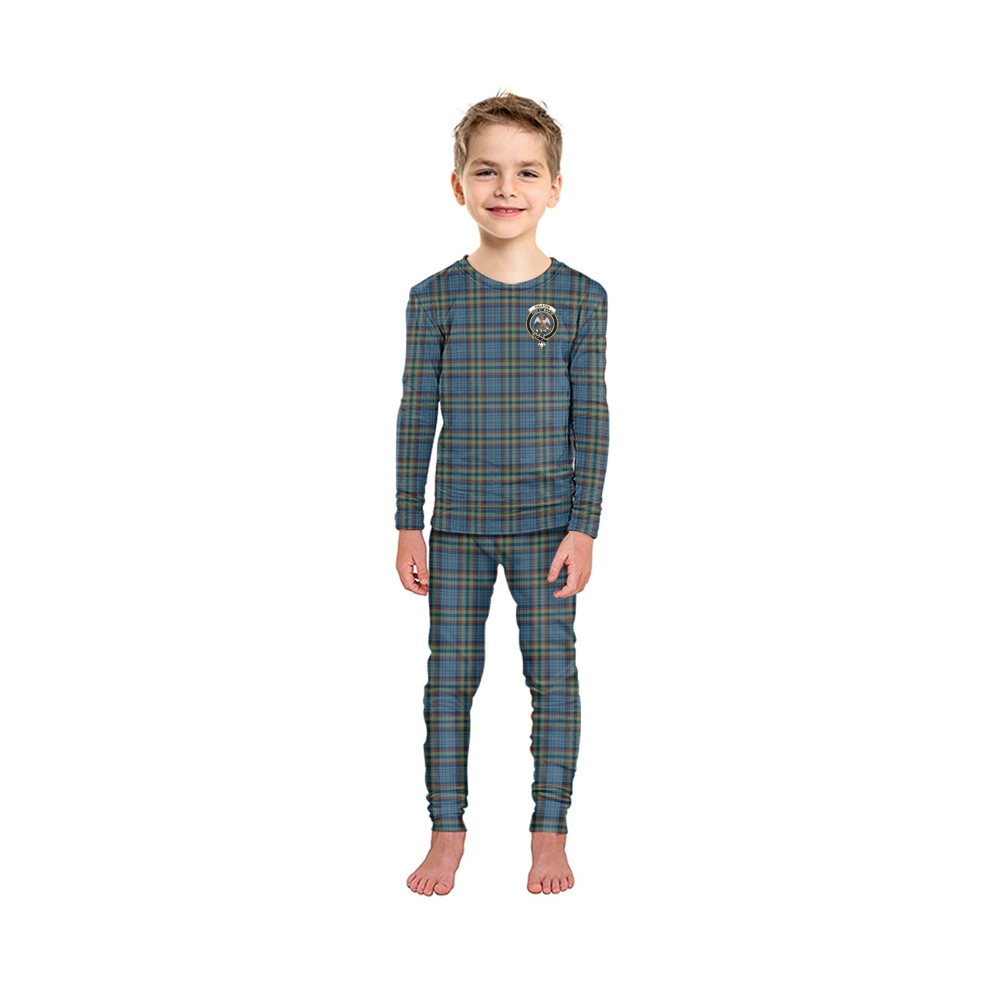 Ralston UK Tartan Pajamas Family Set with Family Crest - Tartanvibesclothing