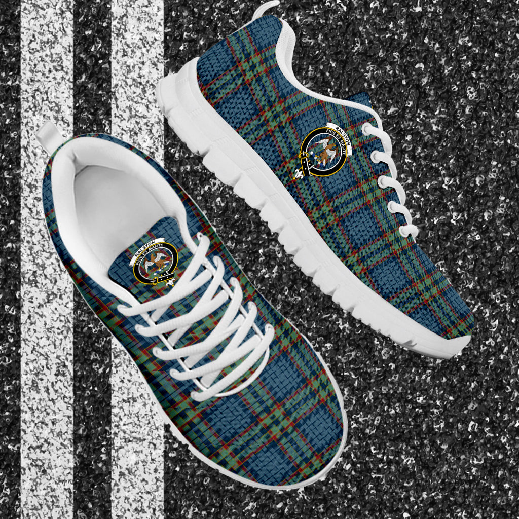 Ralston UK Tartan Sneakers with Family Crest - Tartan Vibes Clothing