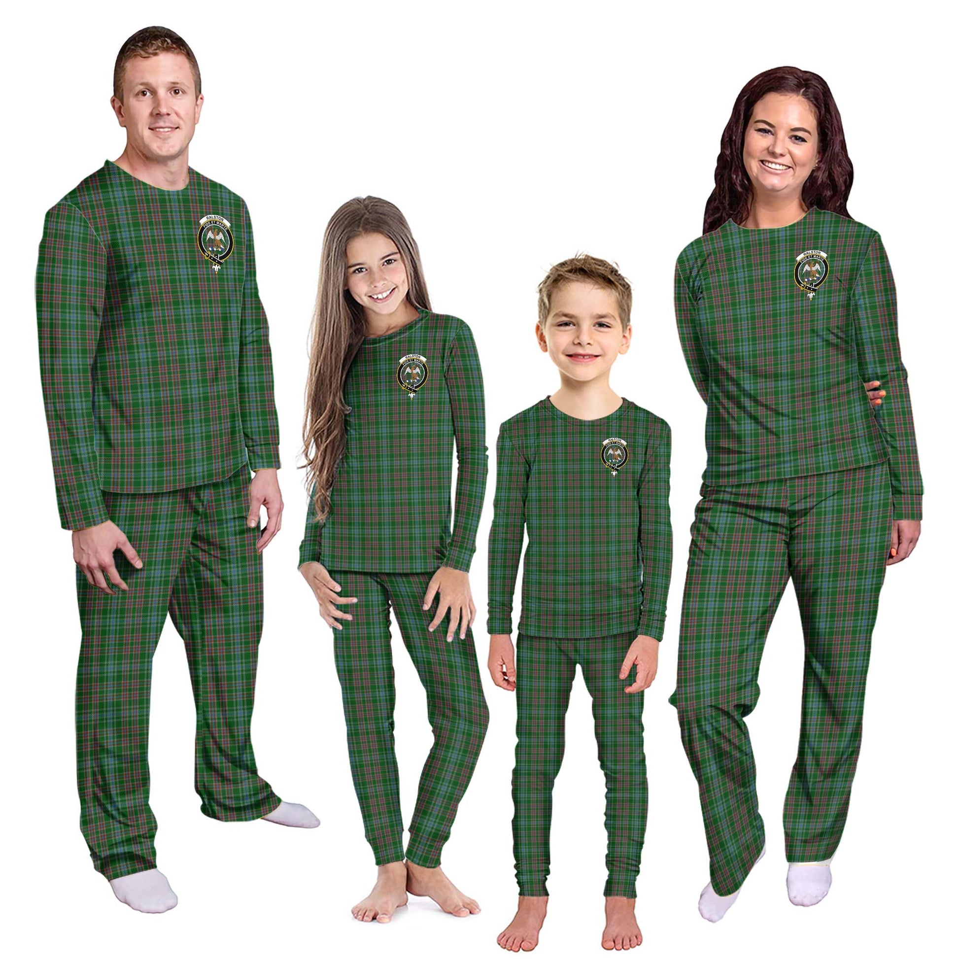 Ralston USA Tartan Pajamas Family Set with Family Crest - Tartanvibesclothing