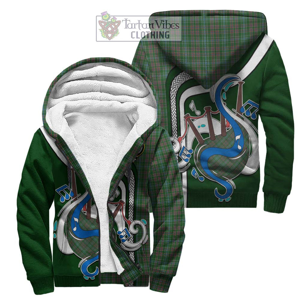 Ralston USA Tartan Sherpa Hoodie with Epic Bagpipe Style Unisex S - Tartanvibesclothing Shop