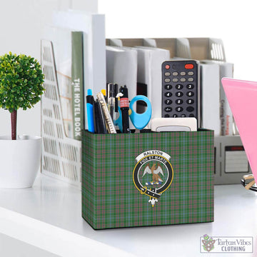 Ralston USA Tartan Pen Holder with Family Crest