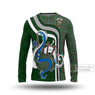 Ralston USA Tartan Long Sleeve T-Shirt with Epic Bagpipe Style