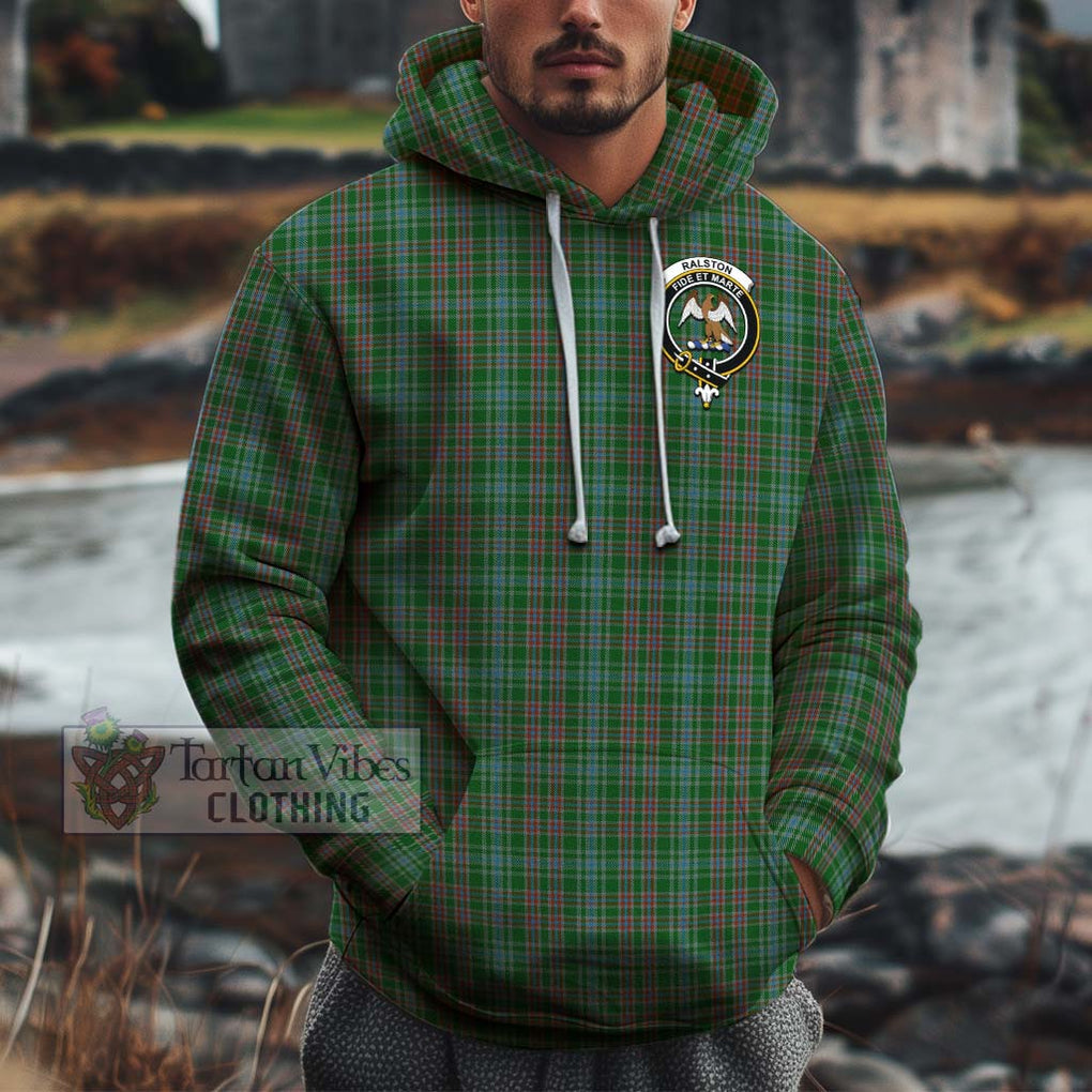 Ralston USA Tartan Cotton Hoodie with Family Crest Pullover Hoodie XS - Tartan Vibes Clothing