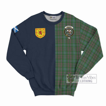 Ralston USA Tartan Sweatshirt Alba with Scottish Lion Royal Arm Half Style