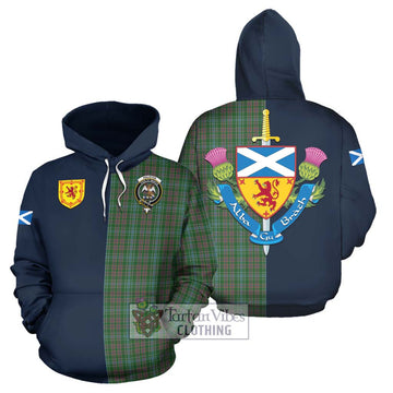 Ralston USA Tartan Hoodie Alba with Scottish Lion Royal Arm Half Style