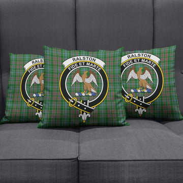 Ralston USA Tartan Pillow Cover with Family Crest