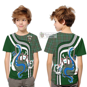 Ralston USA Tartan Kid T-Shirt with Epic Bagpipe Style