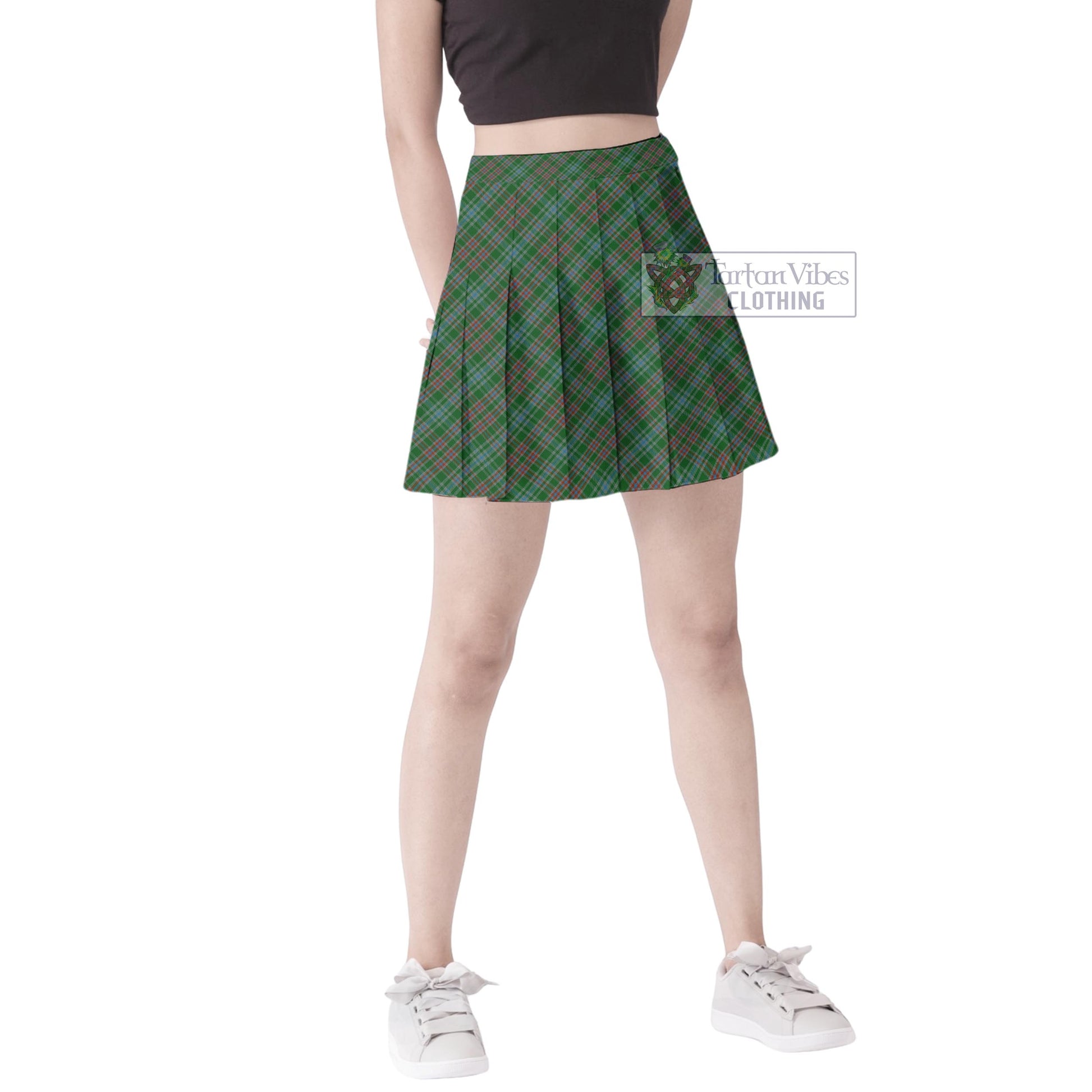 Tartan Vibes Clothing Ralston USA Tartan Women's Plated Mini Skirt