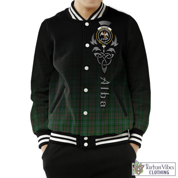 Ralston USA Tartan Baseball Jacket Featuring Alba Gu Brath Family Crest Celtic Inspired