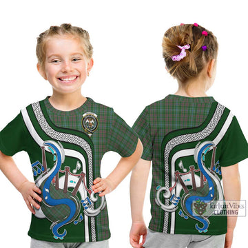 Ralston USA Tartan Kid T-Shirt with Epic Bagpipe Style