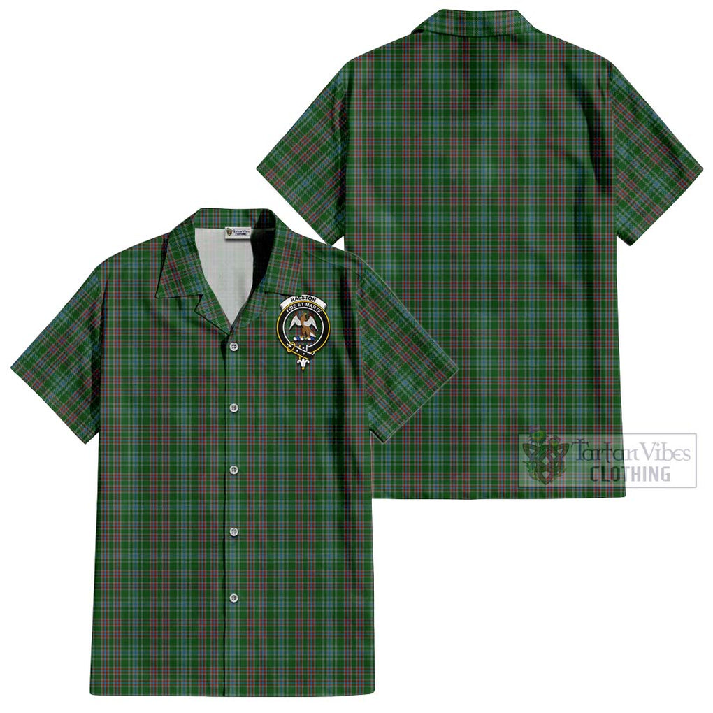 Ralston USA Tartan Cotton Hawaiian Shirt with Family Crest Kid - Tartan Vibes Clothing