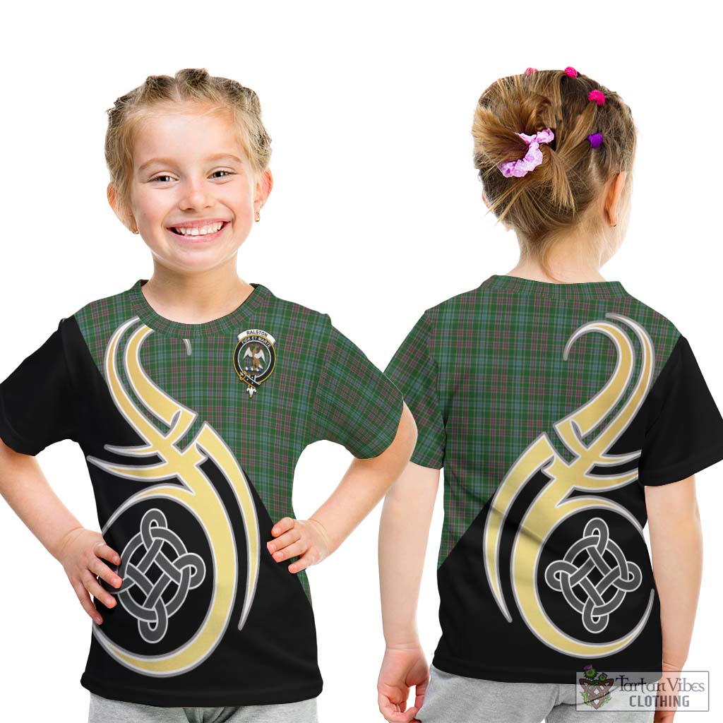 Ralston USA Tartan Kid T-Shirt with Family Crest and Celtic Symbol Style - Tartan Vibes Clothing