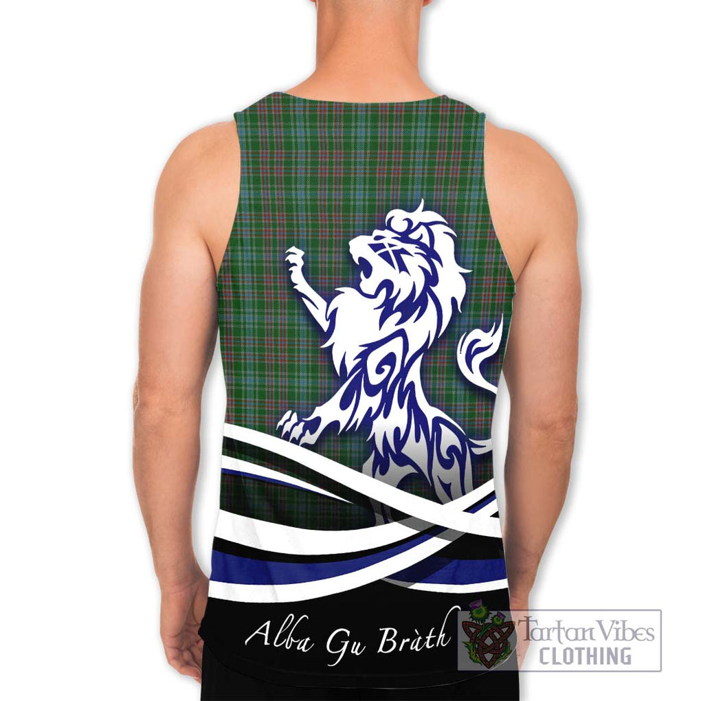 Ralston USA Tartan Men's Tank Top with Alba Gu Brath Regal Lion Emblem - Tartanvibesclothing Shop