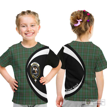 Ralston USA Tartan Kid T-Shirt with Family Crest Circle Style