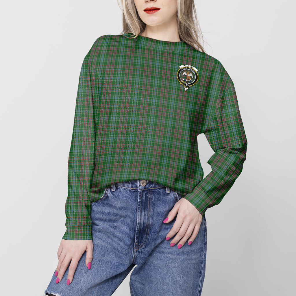 Ralston USA Tartan Sweatshirt with Family Crest - Tartan Vibes Clothing