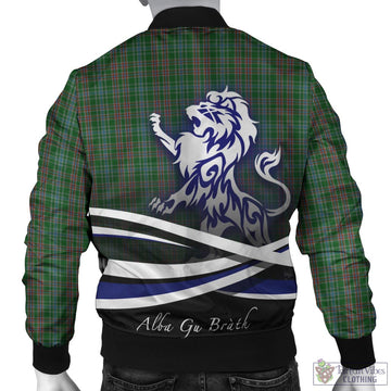 Ralston USA Tartan Bomber Jacket with Alba Gu Brath Regal Lion Emblem