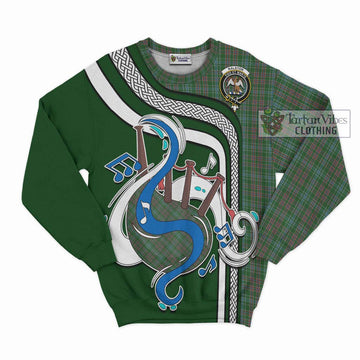 Ralston USA Tartan Sweatshirt with Epic Bagpipe Style