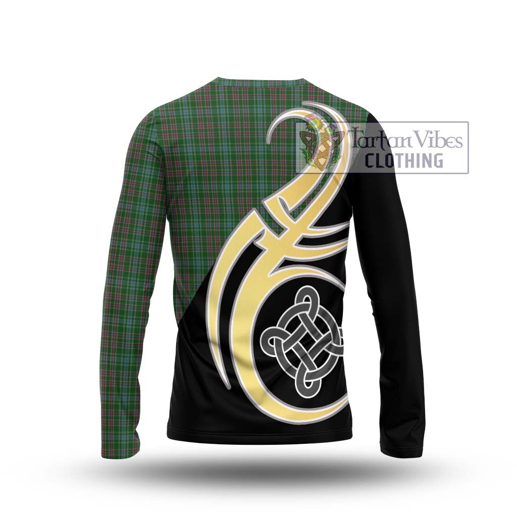 Ralston USA Tartan Long Sleeve T-Shirt with Family Crest and Celtic Symbol Style - Tartan Vibes Clothing