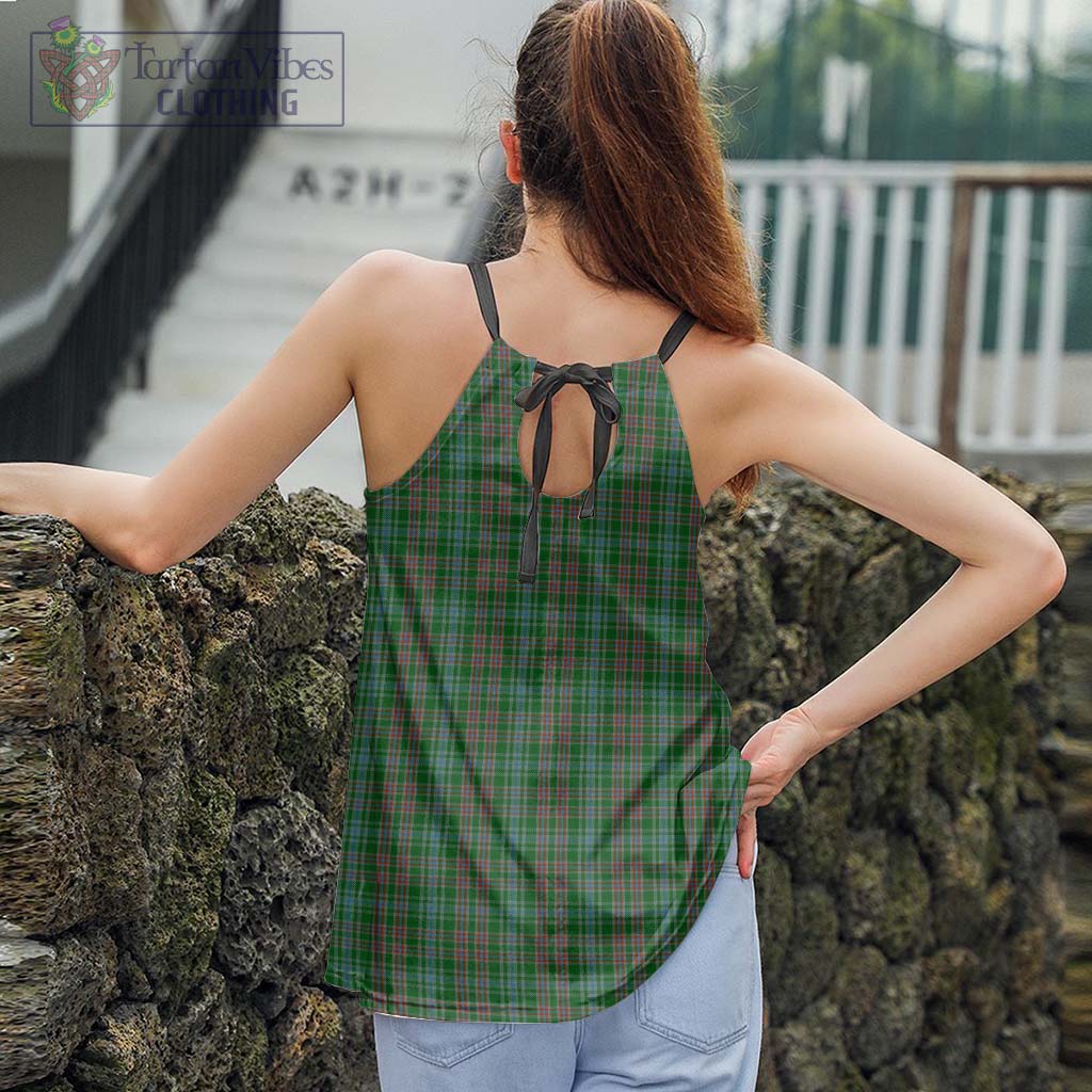 Tartan Vibes Clothing Ralston USA Tartan Loose Halter Neck Camisole