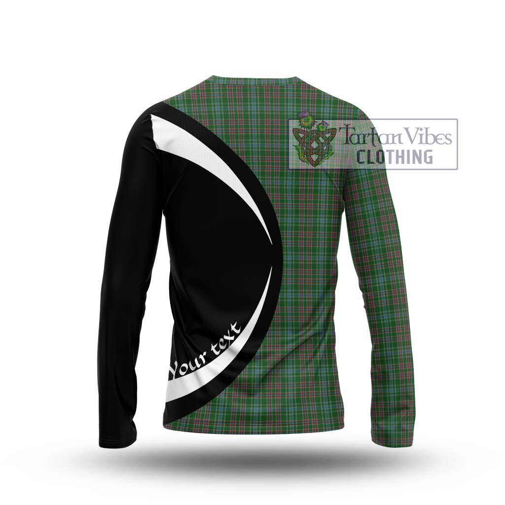 Ralston USA Tartan Long Sleeve T-Shirt with Family Crest Circle Style - Tartan Vibes Clothing