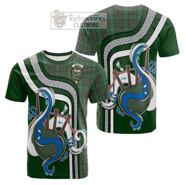 Ralston USA Tartan Cotton T-shirt with Epic Bagpipe Style