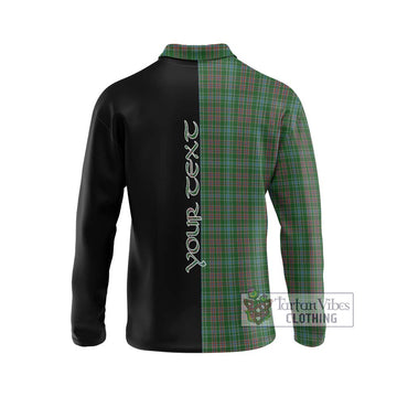 Ralston USA Tartan Long Sleeve Polo Shirt with Family Crest and Half Of Me Style