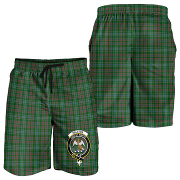 Ralston USA Tartan Mens Shorts with Family Crest