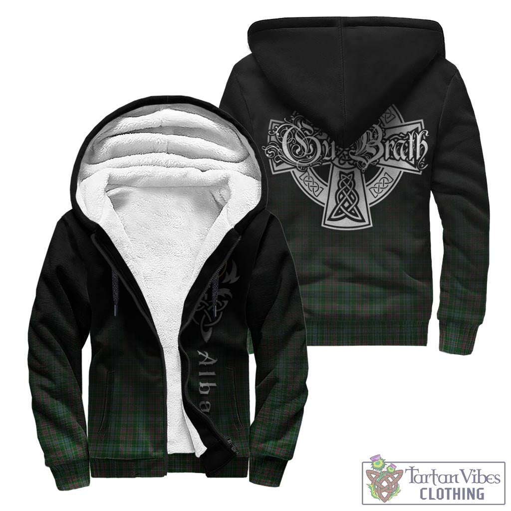 Tartan Vibes Clothing Ralston USA Tartan Sherpa Hoodie Featuring Alba Gu Brath Family Crest Celtic Inspired